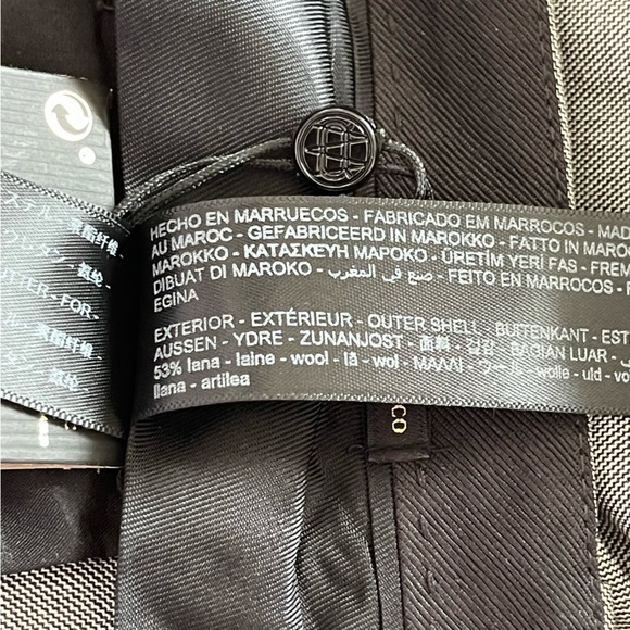 Massimo Dutti Fil-À-Fil Grey Darted Suit Trousers - Picture 15 of 15